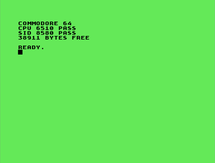 PC DOS Style - READY. (UPPERCASE)